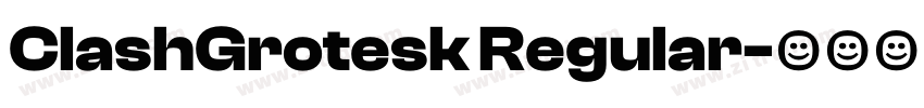 ClashGrotesk Regular字体转换